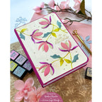 Simon Says Stamp Embossing Folder Gradient Dot sf320 Just A Note Floral Journal | color-code:ALT05