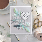 Simon Says Stamp Grand Corner Leaves Wafer Dies s896 Smitten Love Card | color-code:ALT03