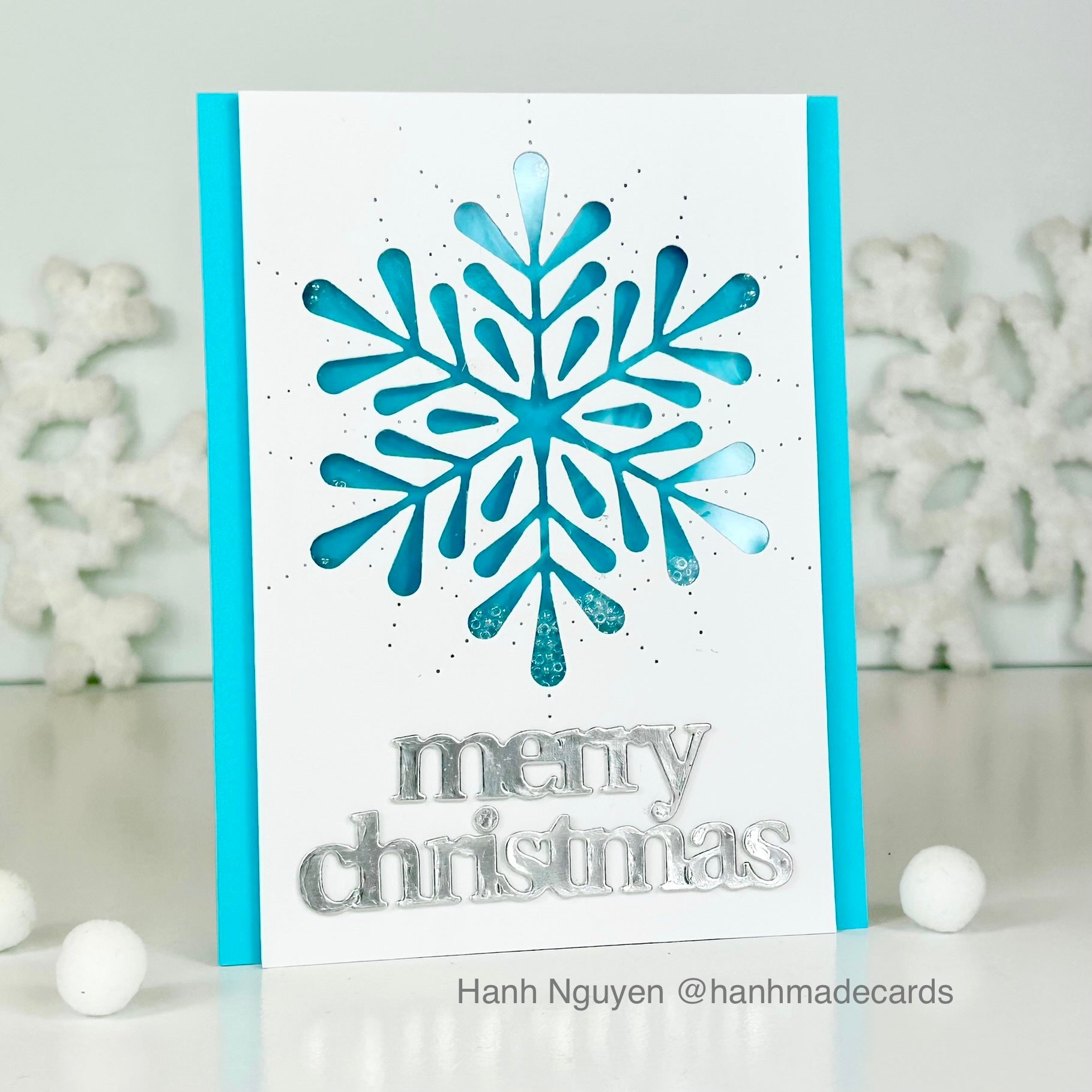 Simon Says Stamp Grand Pixie Snowflake Wafer Die s962 DieCember Christmas Card | color-code:ALT03