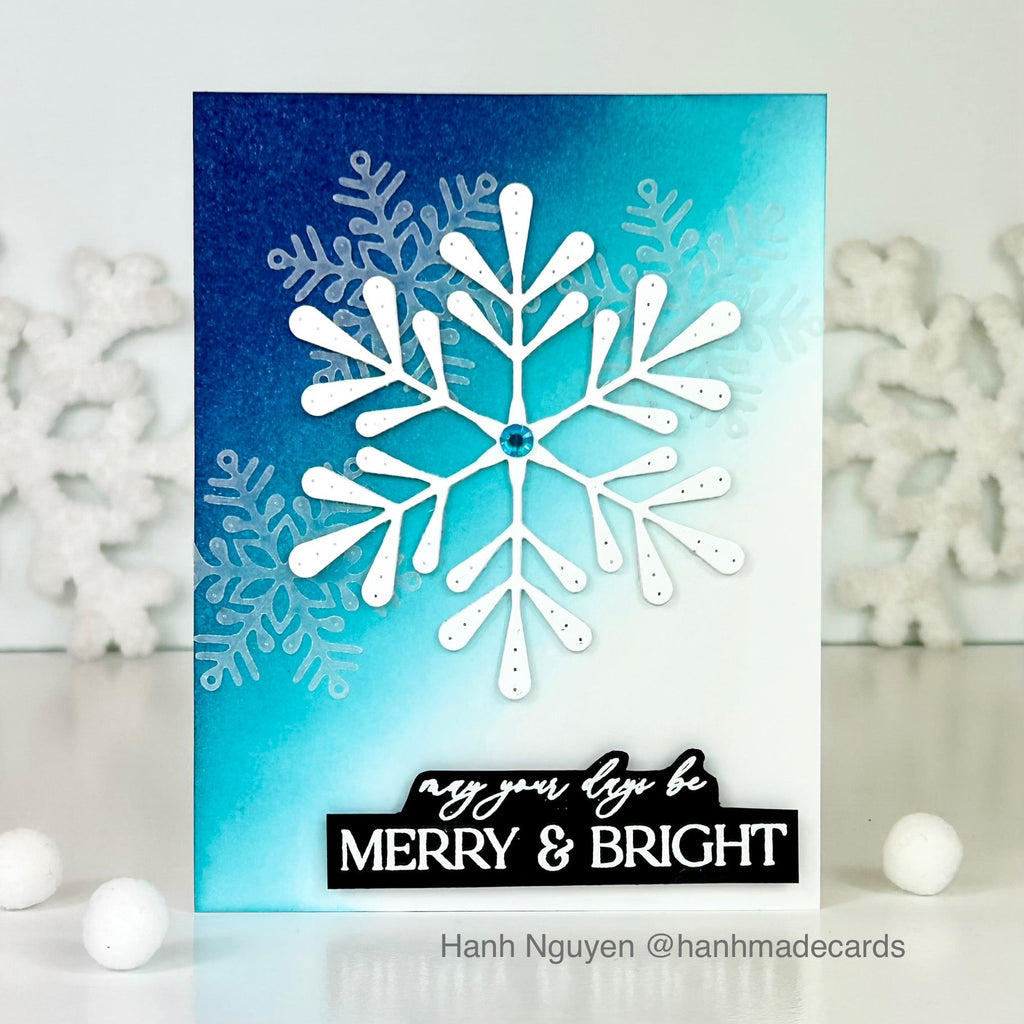 Simon Says Stamp Grand Pixie Snowflake Wafer Die s962 DieCember Christmas Card | color-code:ALT04