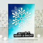 Simon Says Stamp Grand Pixie Snowflake Wafer Die s962 DieCember Christmas Card | color-code:ALT04