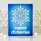 Simon Says Stamp Grand Pixie Snowflake Wafer Die s962 DieCember Christmas Card