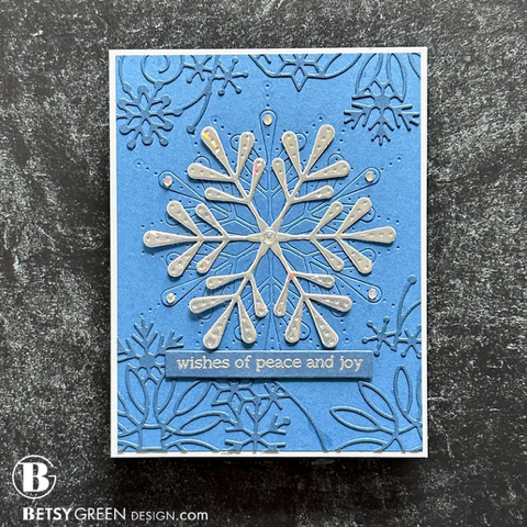 Simon Says Stamp Grand Pixie Snowflake Wafer Die s962 DieCember Christmas Card | color-code:ALT12