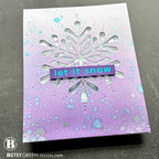 Simon Says Stamp Grand Pixie Snowflake Wafer Die s962 DieCember Christmas Card