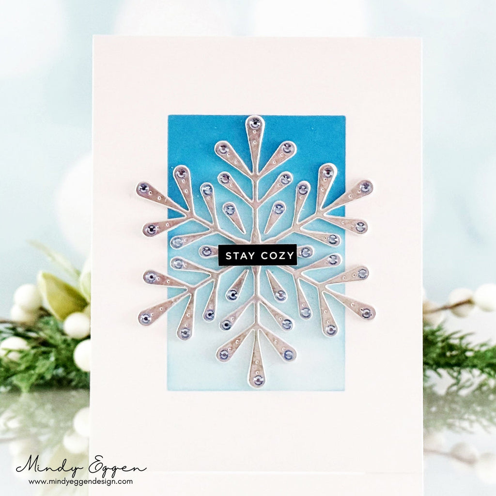 Simon Says Stamp Grand Pixie Snowflake Wafer Die s962 DieCember Christmas Card | color-code:ALT02