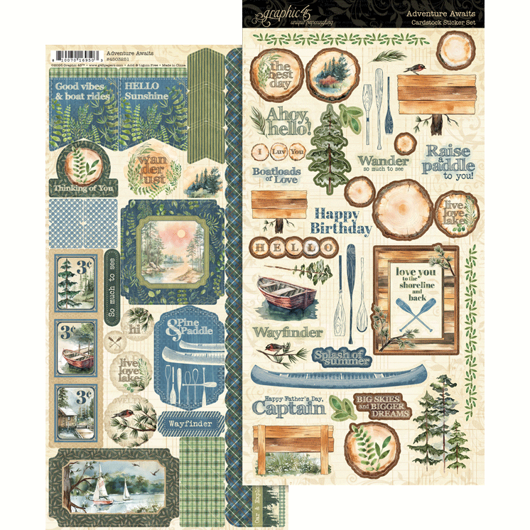 Graphic 45 Adventure Awaits Sticker Set 4503251 product