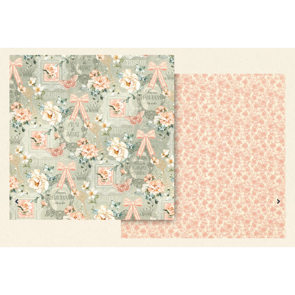 Graphic 45 Always & Forever 8 x 8 Paper Pad 4503173 bow
