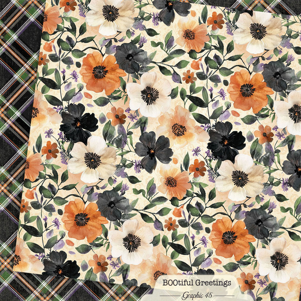 Graphic 45 BOOtiful Greetings 8 x 8 Paper Pad 4503307 floral
