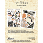 Graphic 45 BOOtiful Greetings Rub-On Transfers 4503302 backer