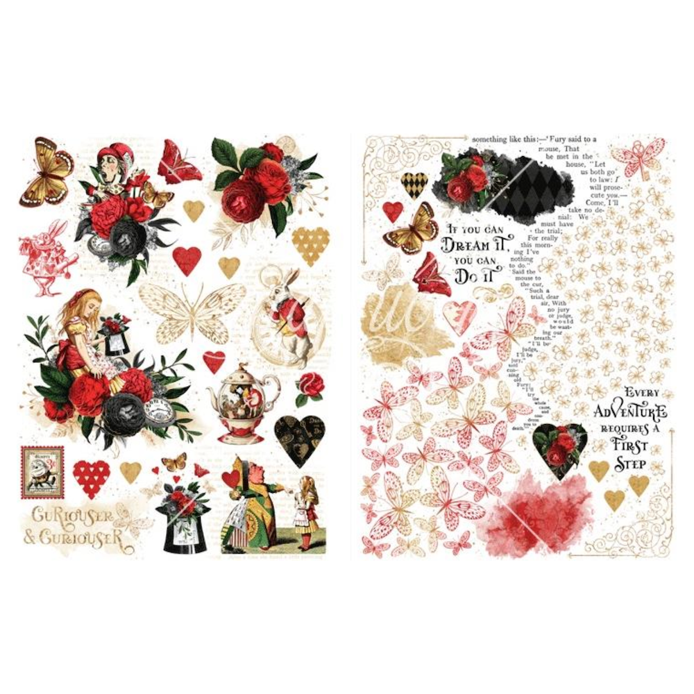 Graphic 45 Curiouser & Curiouser Rub-On Transfers 4502943 product