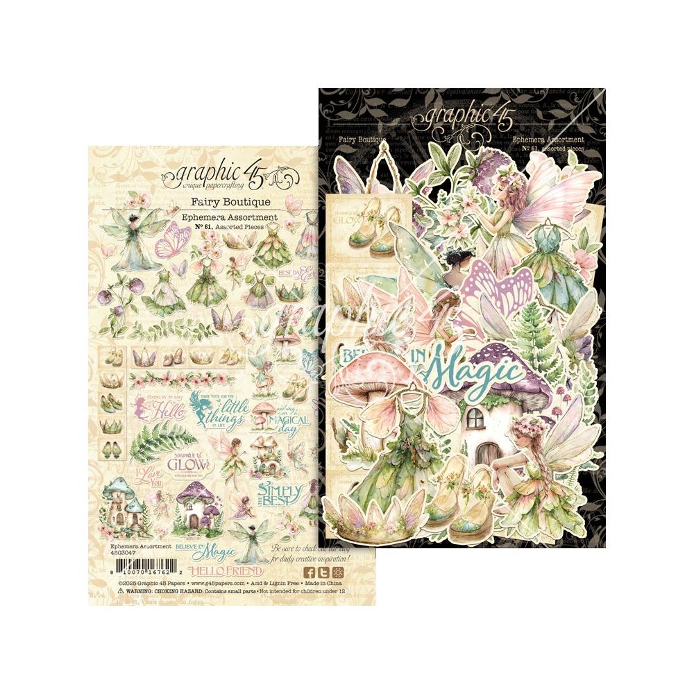 Graphic 45 Fairy Boutique Ephemera Set 4503047