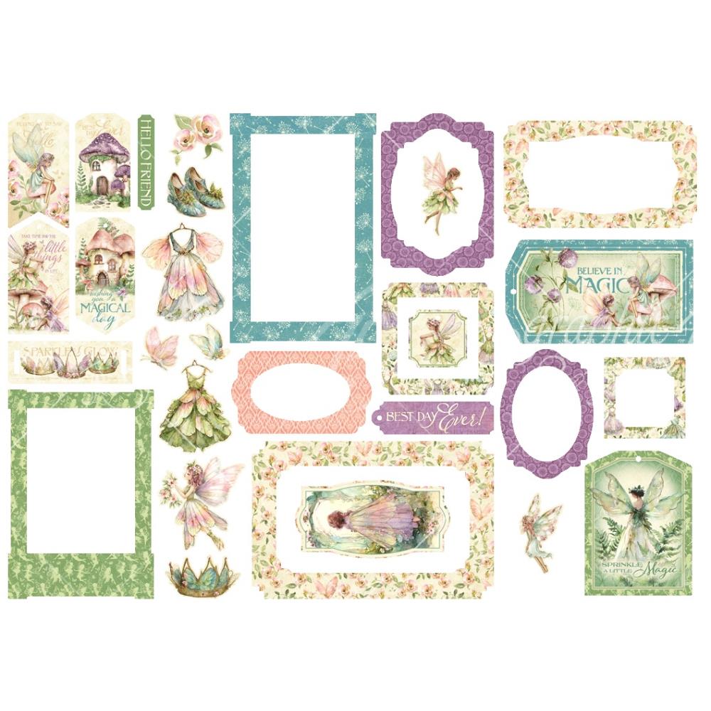 Graphic 45 Fairy Boutique Tags and Frames Die Cut Assortment 4503048 product