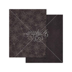Graphic 45 Ghostly Greetings 8.5 x 11 Patterns and Solids Collection Pack 4503075 black 2