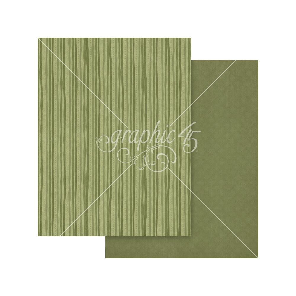Graphic 45 Ghostly Greetings 8.5 x 11 Patterns and Solids Collection Pack 4503075 green 2