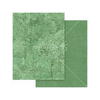 Graphic 45 Journaling Through Time 8.5 x 11 Patterns and Solids Collection Pack 4503142 green