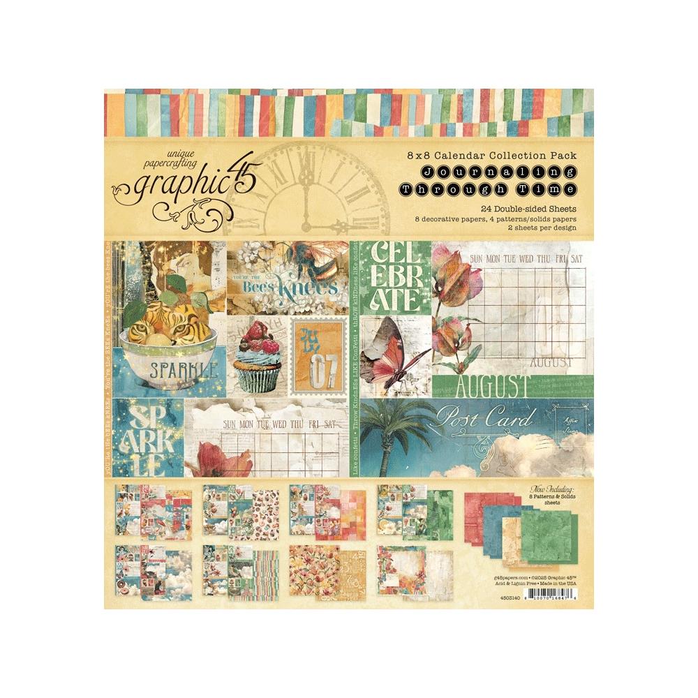Graphic 45 Journaling Through Time 8 x 8 Paper Pad 4503140