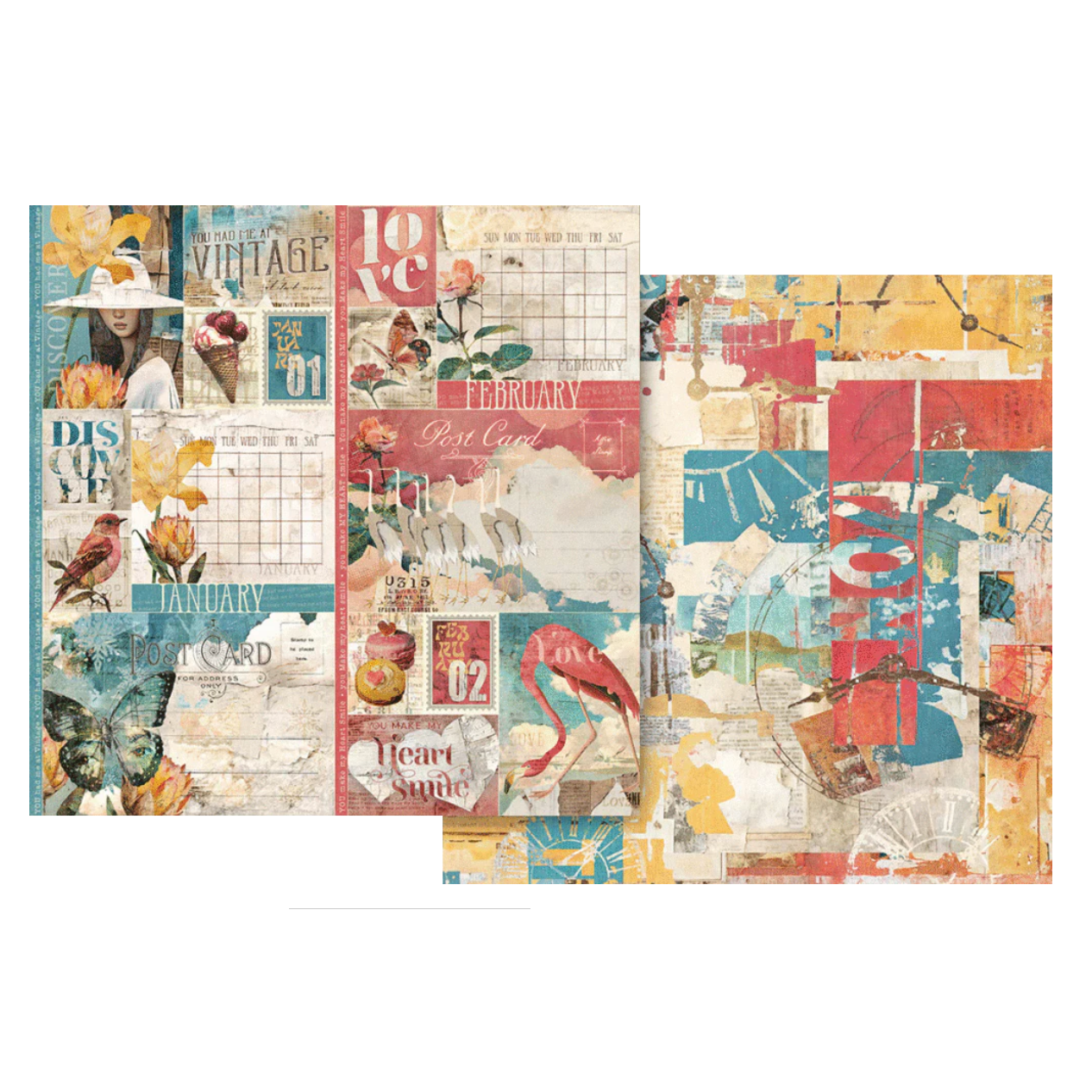Graphic 45 Journaling Through Time 8 x 8 Paper Pad 4503140 calendar