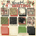 Graphic 45 Merry-ful Greetings 8 x 8 Paper Pad 4503284 product