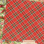 Graphic 45 Merry-ful Greetings 8 x 8 Paper Pad 4503284 red plaid