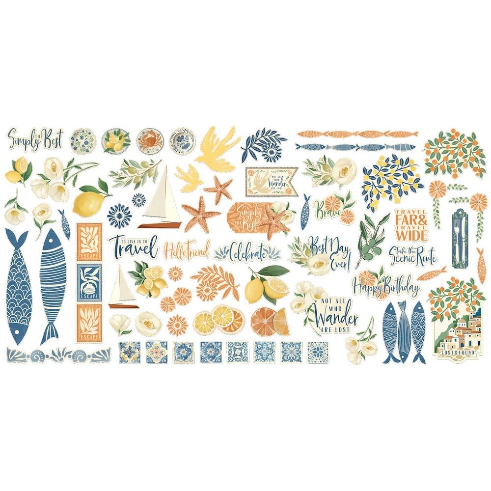 Graphic 45 Scenic Route Ephemera Set 4503198 product