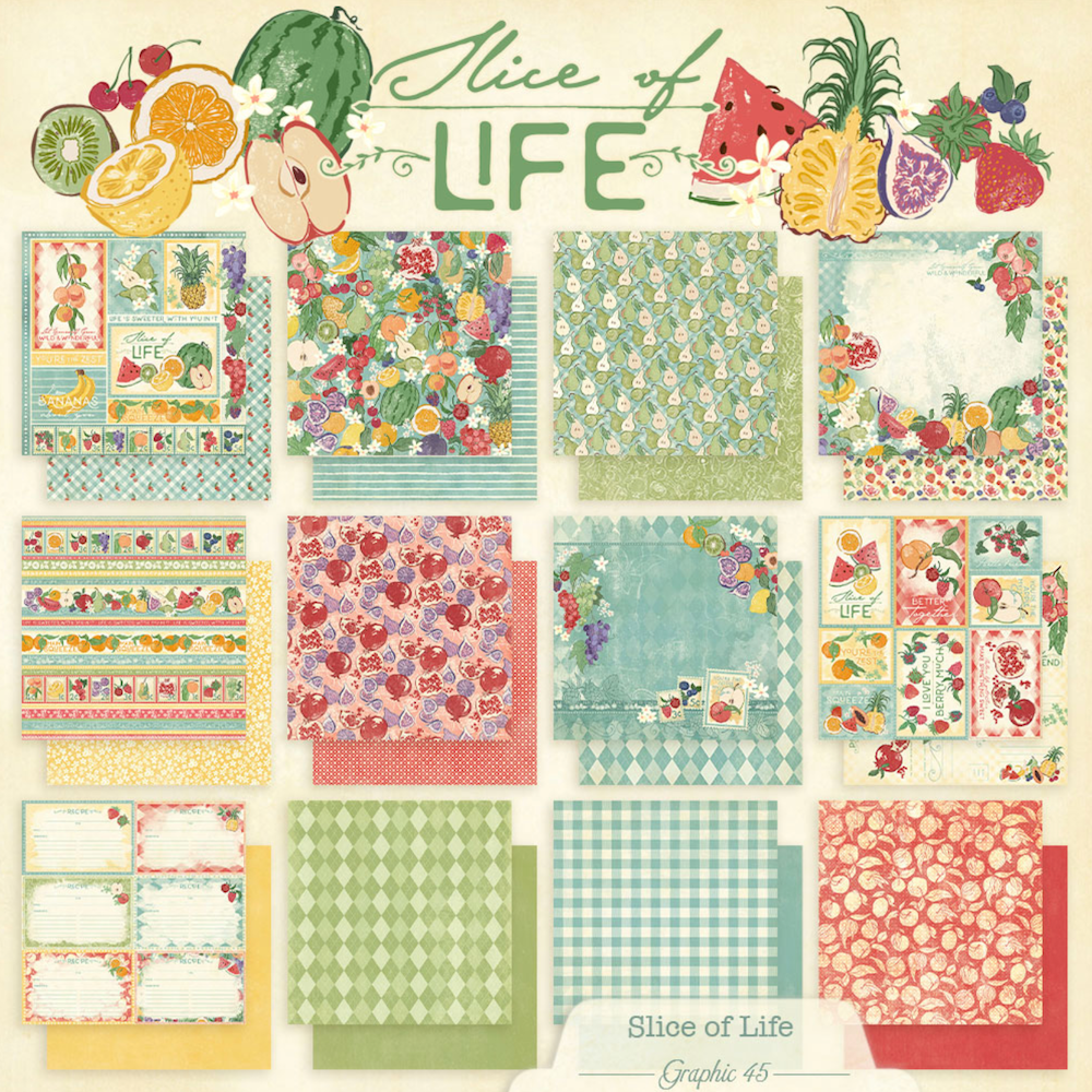 Graphic 45 Slice of Life 8 x 8 Paper Pad 4503229 product
