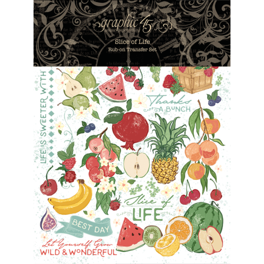 Graphic 45 Slice of Life Rub-On Transfers 4503235
