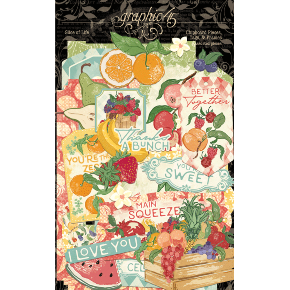 Graphic 45 Slice of Life Tags and Frames Die Cut Assortment 4503234 product