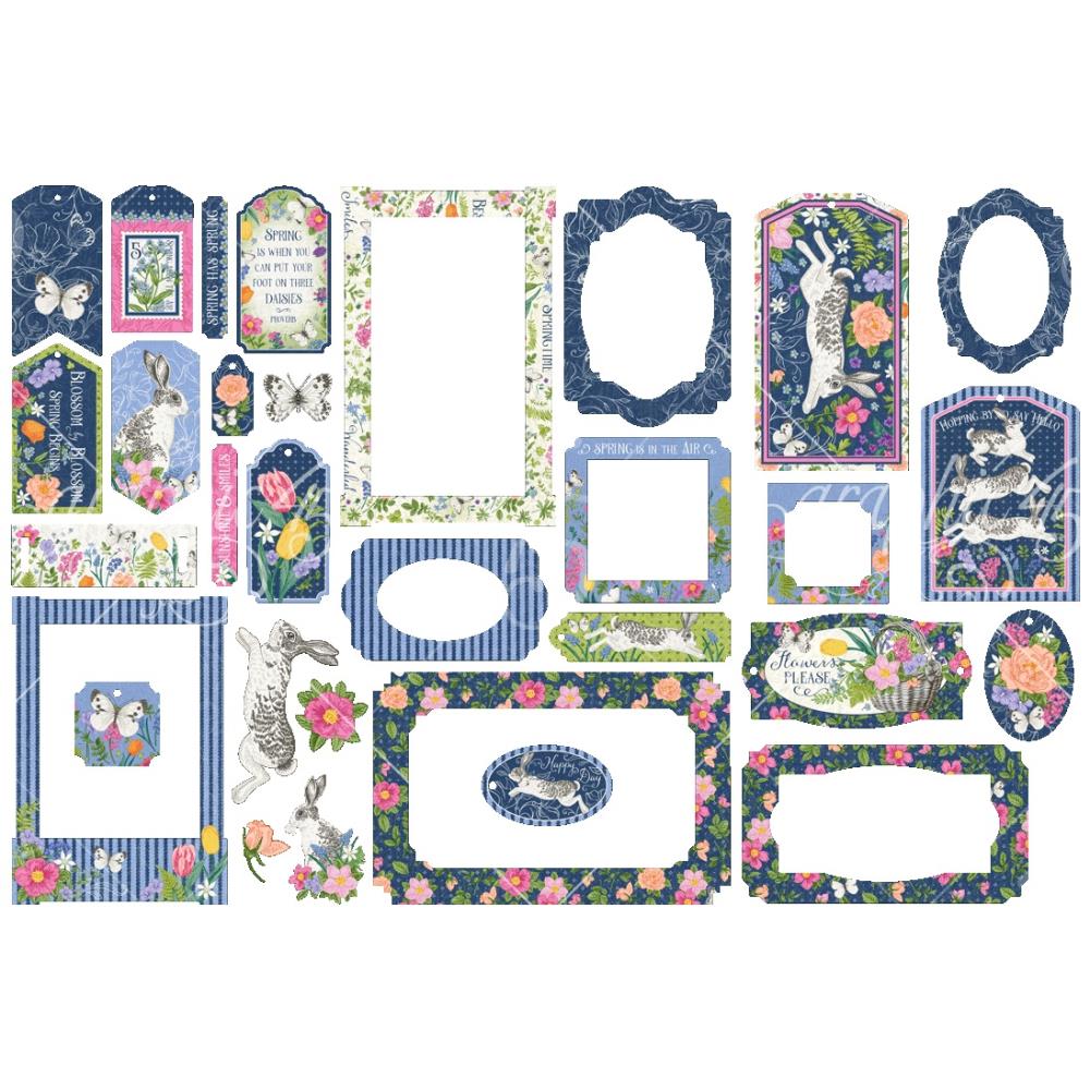 Graphic 45 Spring Is In The Air Tags and Frames Die Cut Assortment 4502978 product