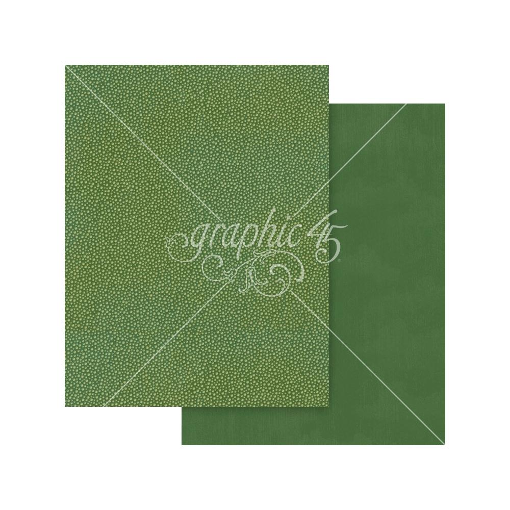 Graphic 45 Wonder Of OZ 8.5 x 11 Patterns and Solids Collection Pack 4503122 green