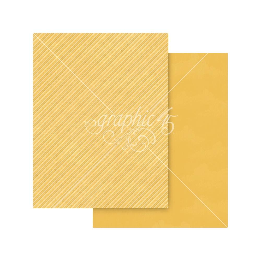 Graphic 45 Wonder Of OZ 8.5 x 11 Patterns and Solids Collection Pack 4503122 stripe