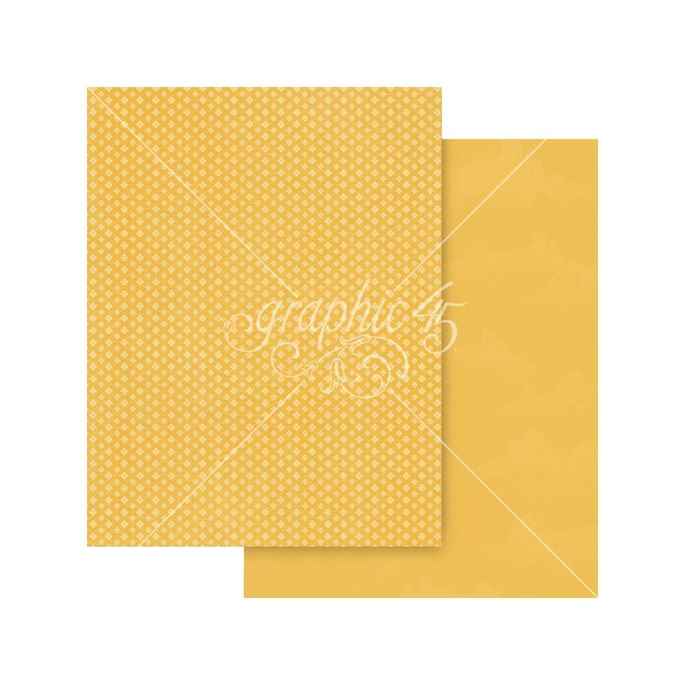 Graphic 45 Wonder Of OZ 8.5 x 11 Patterns and Solids Collection Pack 4503122 yellow
