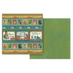 Graphic 45 Wonder Of OZ 8 x 8 Paper Pad 4503120 green