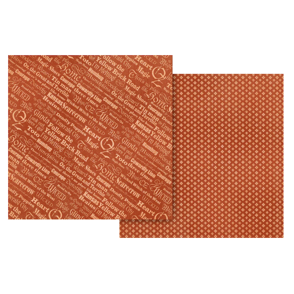 Graphic 45 Wonder Of OZ 8 x 8 Paper Pad 4503120 orange