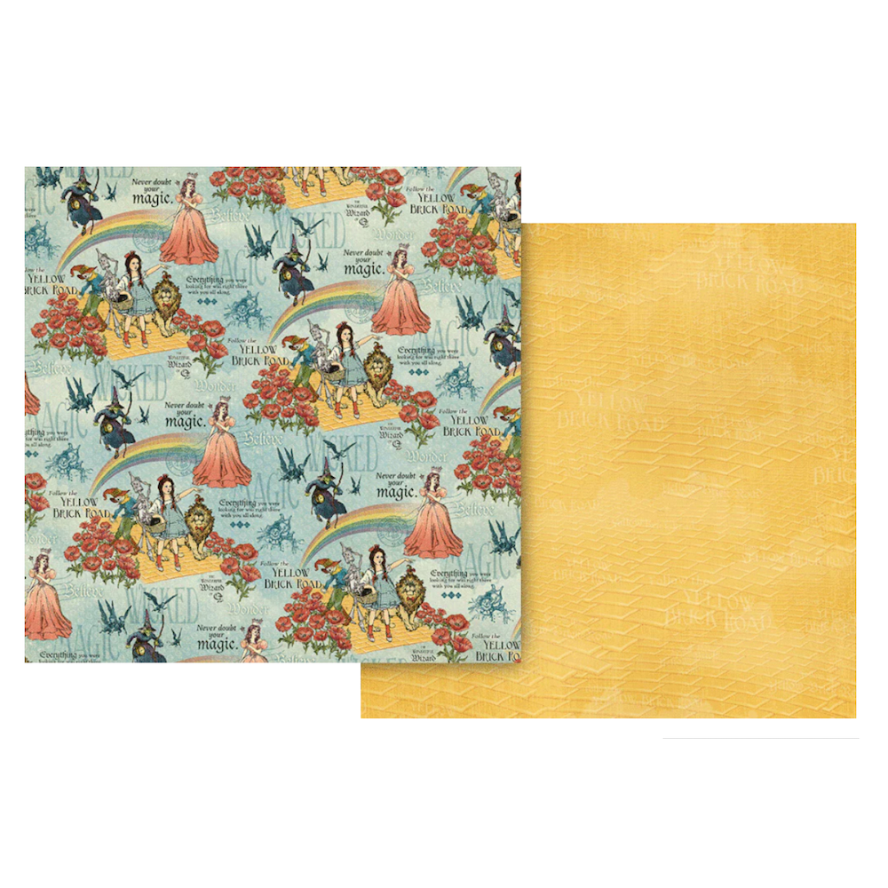 Graphic 45 Wonder Of OZ 8 x 8 Paper Pad 4503120 yellow