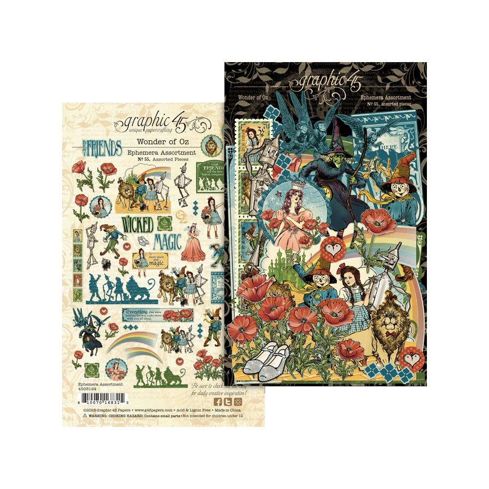 Graphic 45 Wonder Of OZ Ephemera Set 4503124