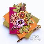 Simon Says Stamps And Dies Grateful Florals set840gf Stamptember Thank You Card
