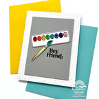 Rainbow Splash Cardstock Gravel rsc15 Friend Card  | color-code:ALT03