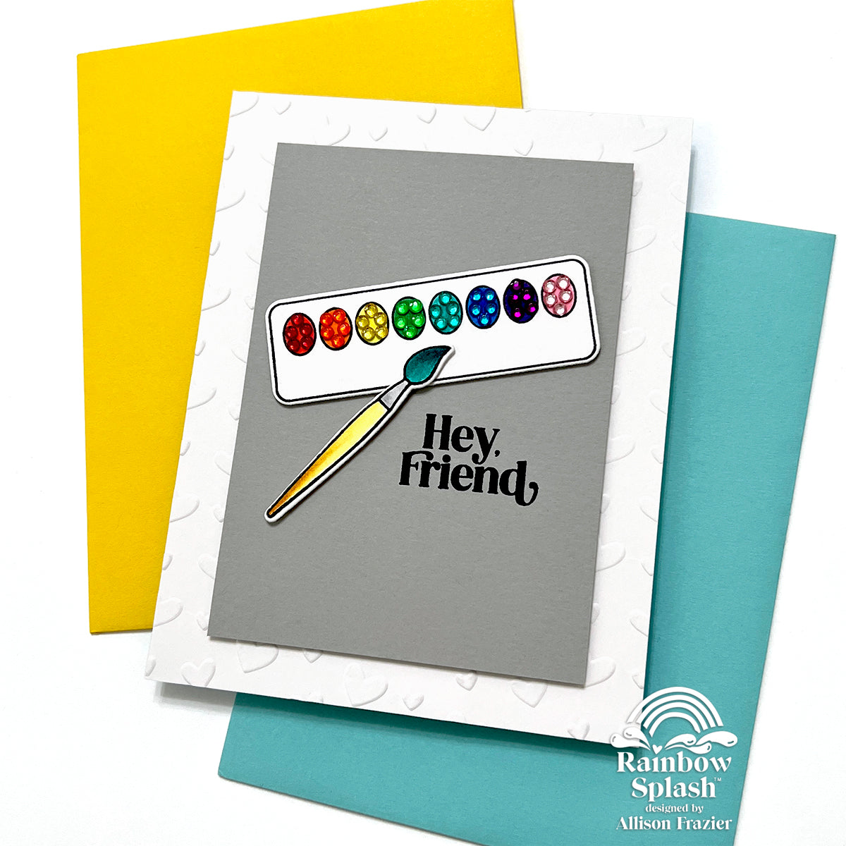 Rainbow Splash Cardstock Gravel rsc15 Friend Card  | color-code:ALT03