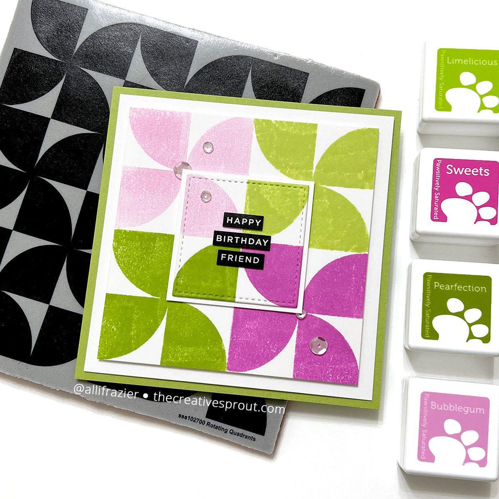 Simon Says Stamp Pawsitively Saturated Ink Cubes Green Meadows ssc602 Out of This World Happy Birthday Card | color-code:ALT02