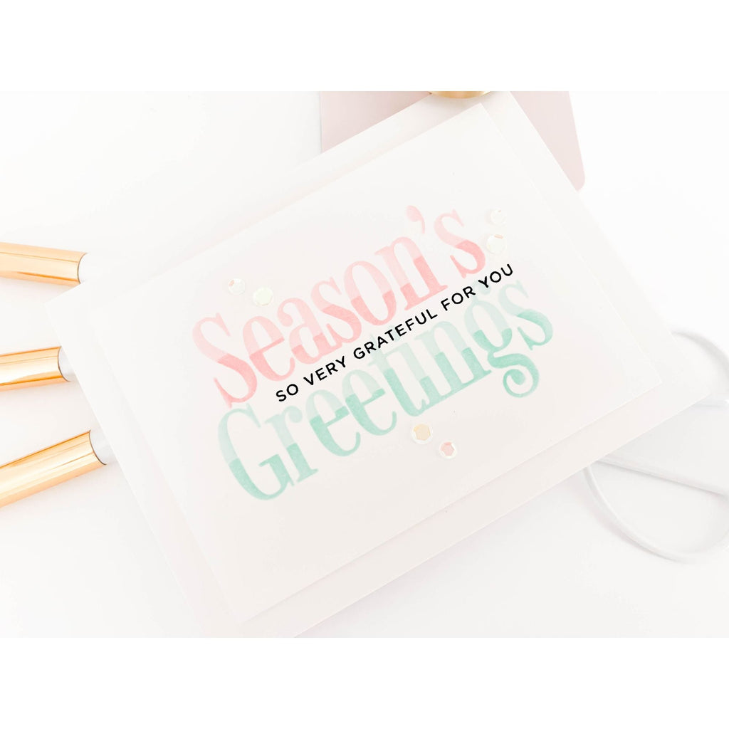 Simon Says Stamp Pawsitively Saturated Ink Cubes Green Trees ssc609 Season Of Wonder Christmas Card