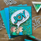 Simon Says Stamp Sequins Green Trees gt1023 Season Of Wonder Autumn Card Christmas Card
