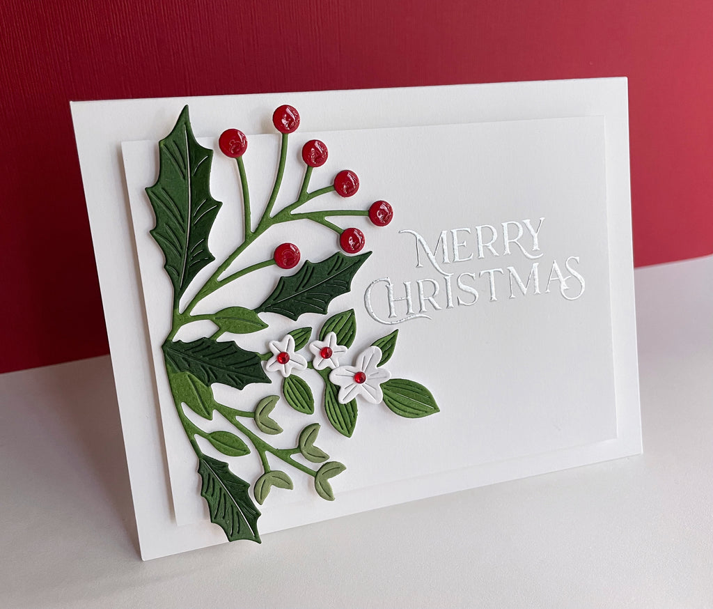 Simon Says Stamp Greenery Swag Wafer Dies s893 All The Joy Christmas Card | color-code:ALT01