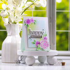 Simon Says Stamp Stencils Groovy Blooms 1027st Be Bold Birthday Card | color-code:ALT06