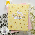 Simon Says Clear Stamp Groovy Daisies 1300ss Beautiful Moments Easter Card