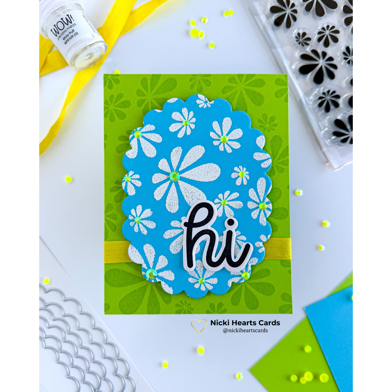 Simon Says Clear Stamp Groovy Daisies 1300ss Beautiful Moments Hi Card | color-code:ALT04