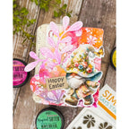 Simon Says Clear Stamp Groovy Daisies 1300ss Beautiful Moments Easter Card