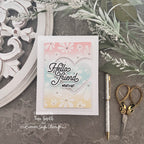 Simon Says Clear Stamp Groovy Daisies 1300ss Beautiful Moments Friend Card