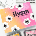 Simon Says Stamp Groovy Flowers Wafer Dies s1021 Happy Camper ILYSM Card | color-code:ALT07