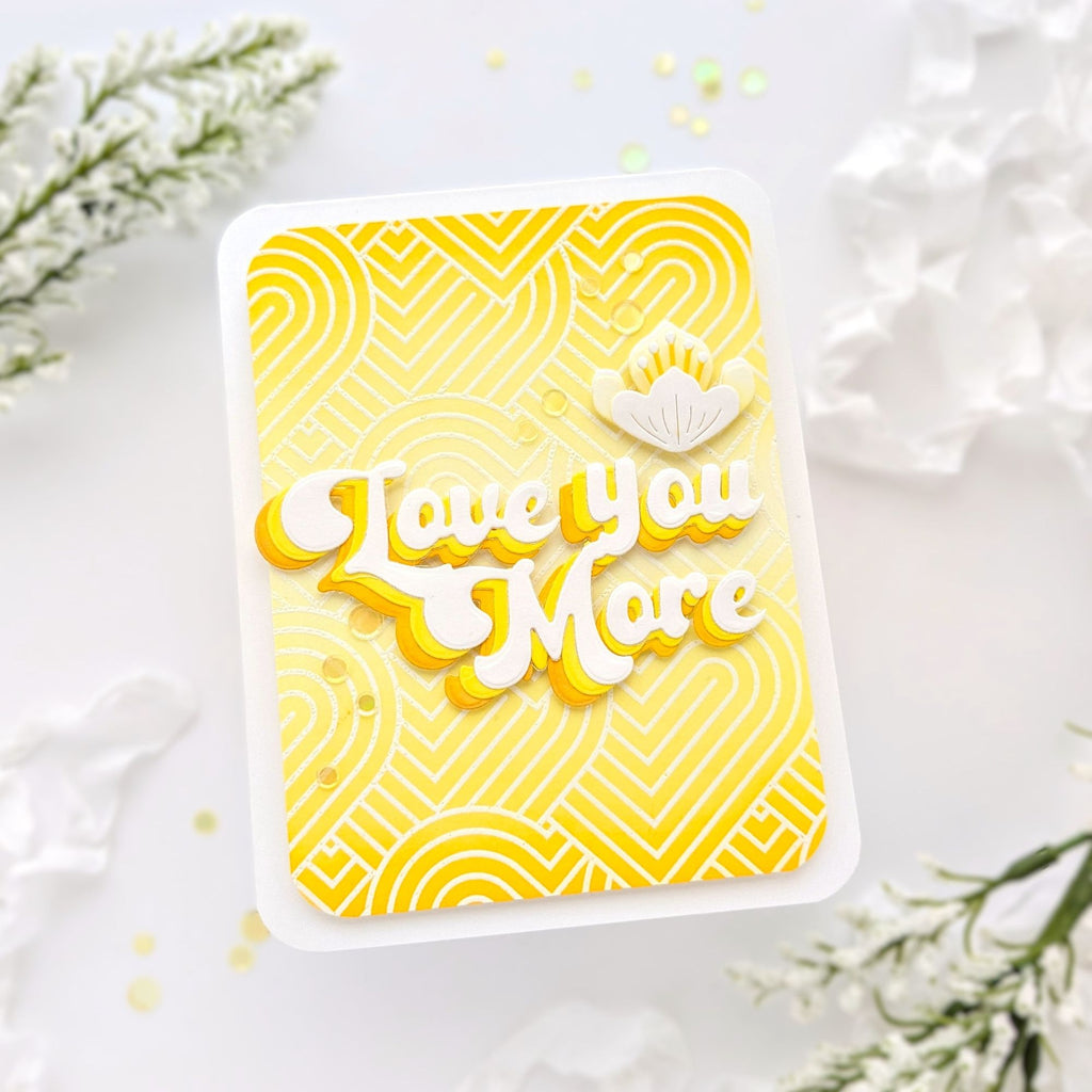 Simon Says Stamp Groovy Love You More Wafer Dies 1249sd To Be Loved Love You Card | color-code:ALT08