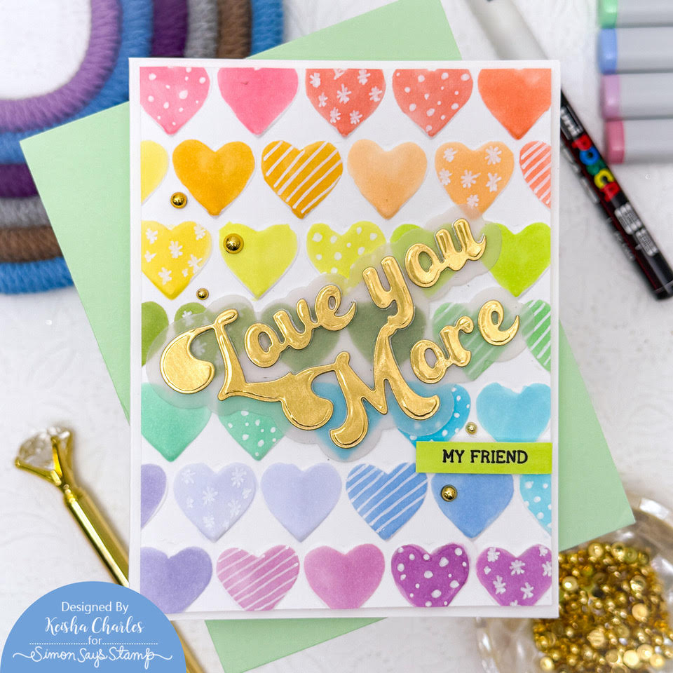 Simon Says Stamp Groovy Love You More Wafer Dies 1249sd To Be Loved Love You Card | color-code:ALT11